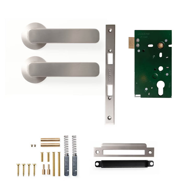 Passage Set - Mortice / Dull Brushed Nickel