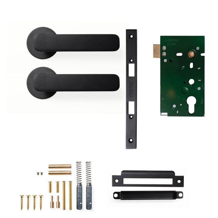 Passage Set - Mortice / Matt Black