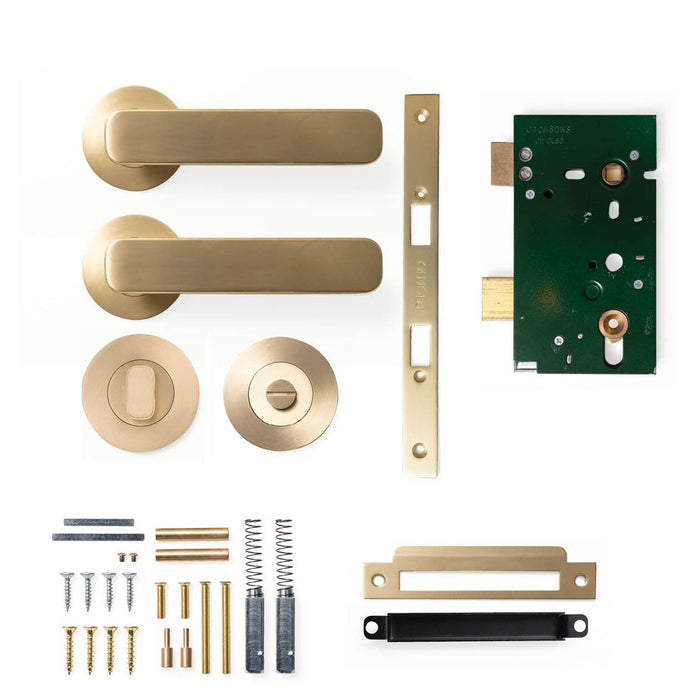 Privacy Set - Mortice / Brushed Satin Brass