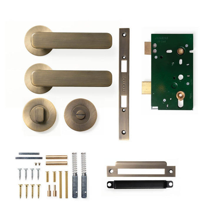Privacy Set - Mortice / Dark Brushed Brass