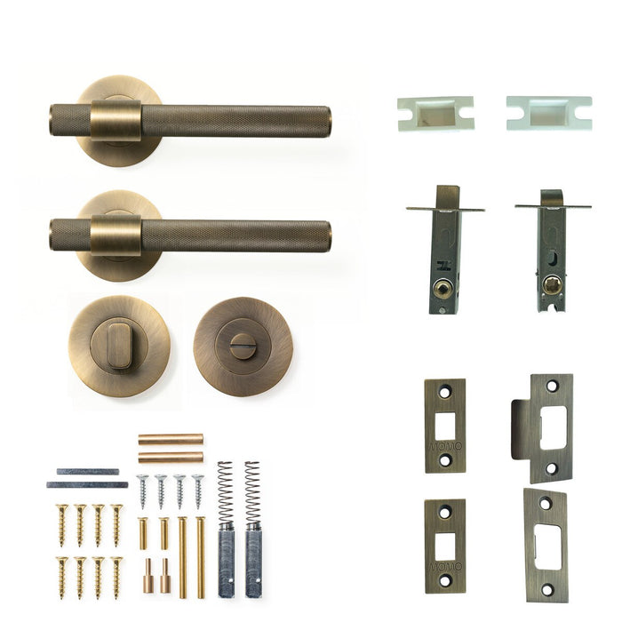 Privacy Set - Tubular / Dark Brushed Brass