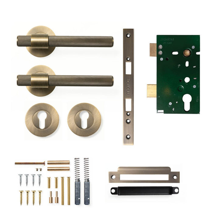 Entrance Set / Dark Brushed Brass