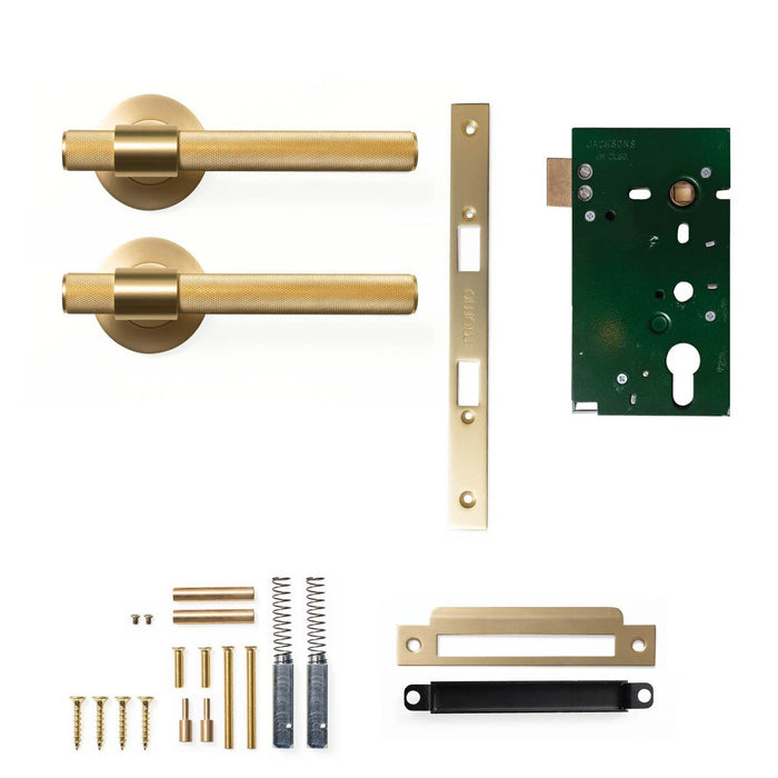 Passage Set - Mortice / Brushed Satin Brass