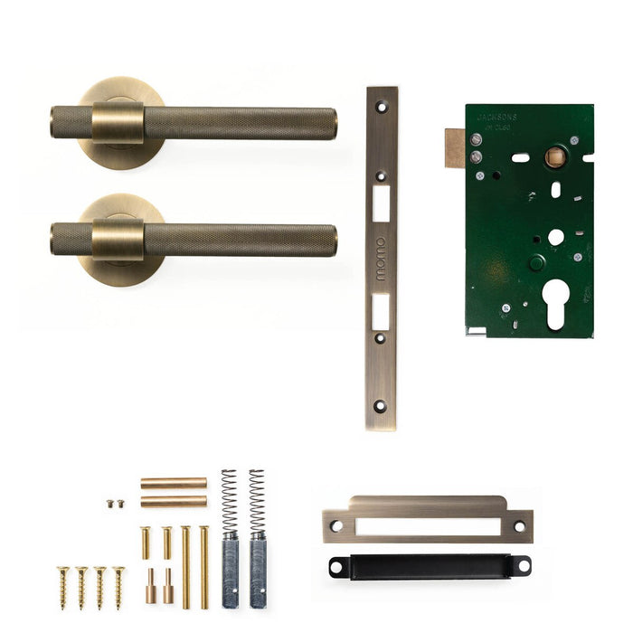 Passage Set - Mortice / Dark Brushed Brass