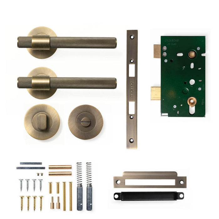Privacy Set - Mortice / Dark Brushed Brass