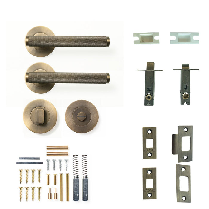 Privacy Set - Tubular / Dark Brushed Brass