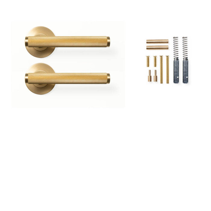 Momo Bellevue Knurled - Solid Brass Handle Sets