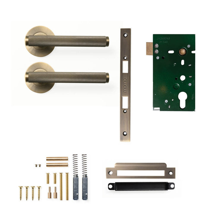 Passage Set - Mortice / Dark Brushed Brass