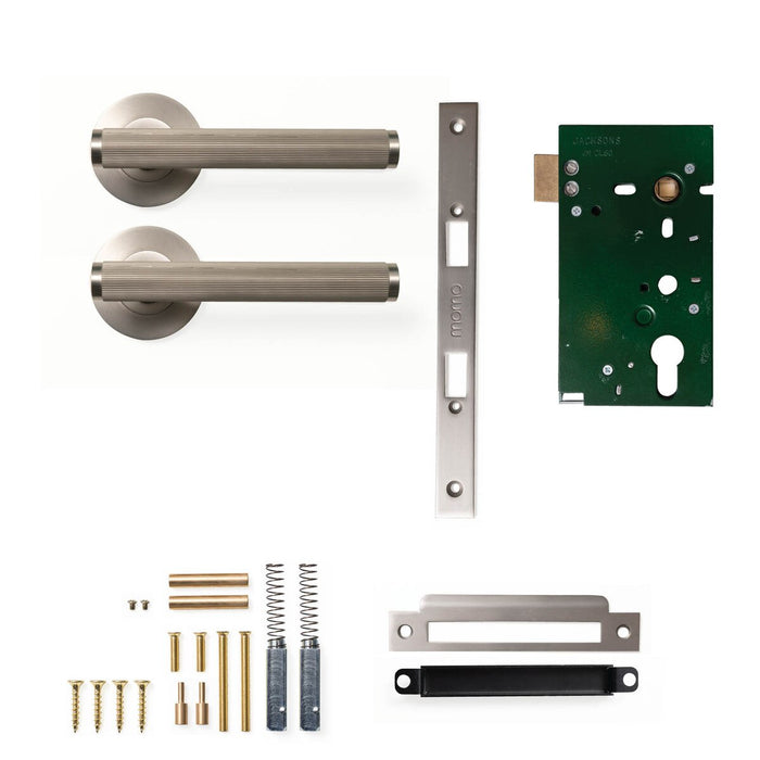 Passage Set - Mortice / Dull Brushed Nickel