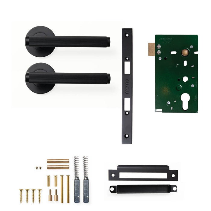 Passage Set - Mortice / Matt Black