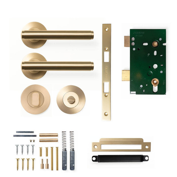 Privacy Set - Mortice / Brushed Satin Brass
