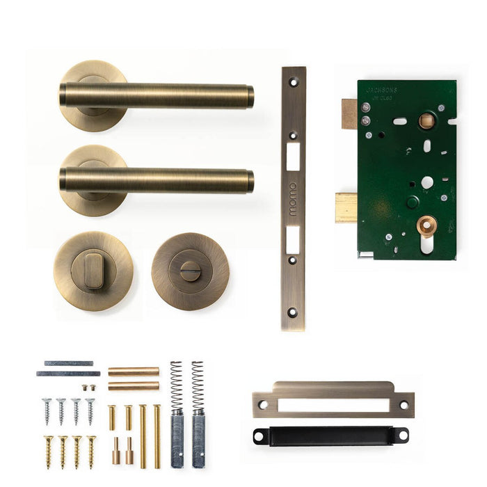 Privacy Set - Mortice / Dark Brushed Brass