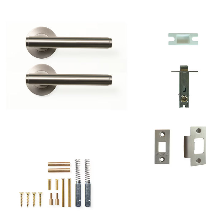 Passage Set - Tubular / Dull Brushed Nickel