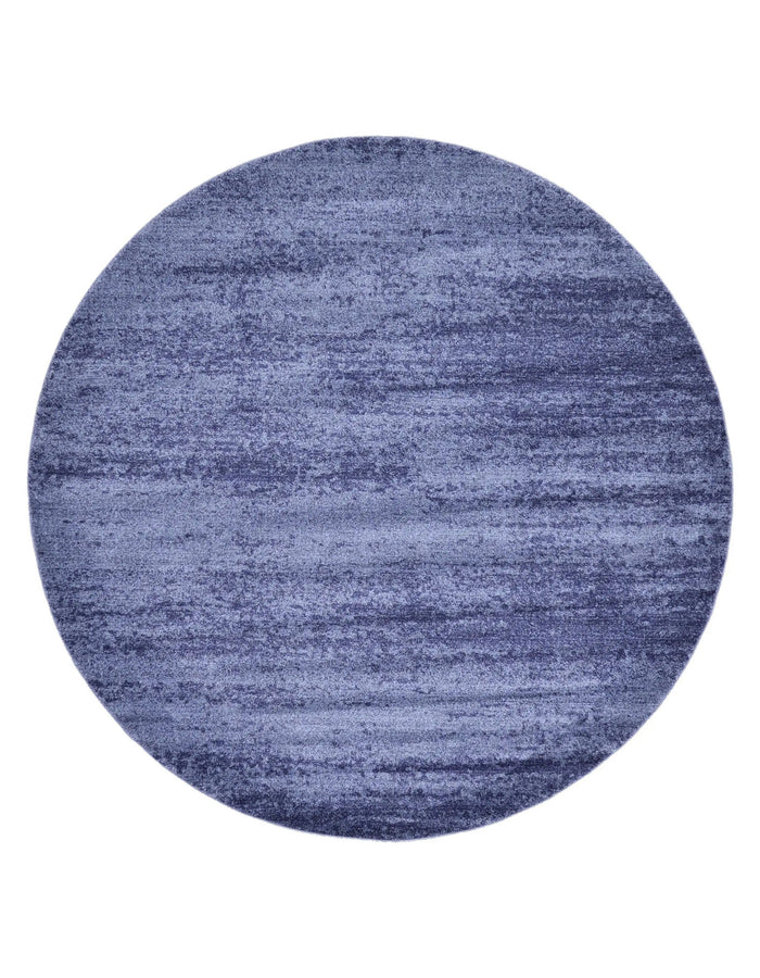 Navy Blue 7' 10 x 7' 10 Del Mar Round Rug
