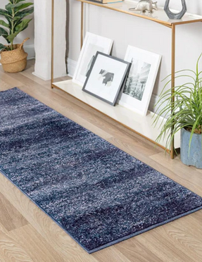 Navy Blue 7' 10 x 7' 10 Del Mar Round Rug