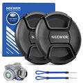 NEEWER 2 Pack Camera Lens Cap Kit