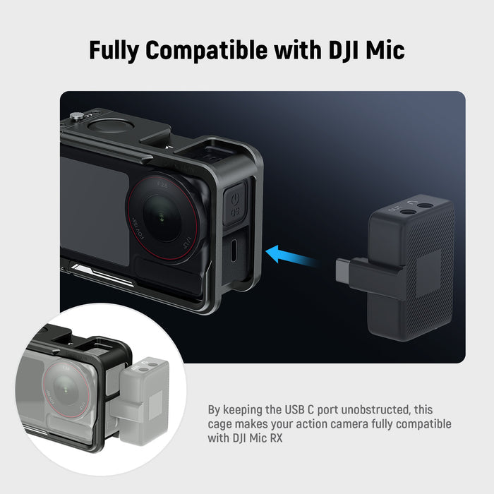 NEEWER AC014 Action Camera Cage For DJI Osmo Action 5 Pro/4/3