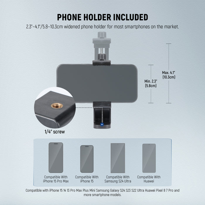 Phone holder included