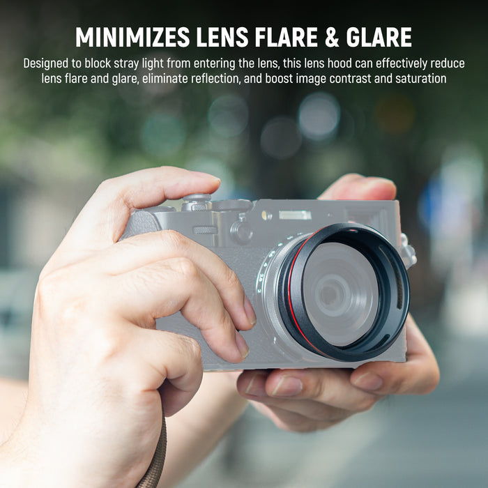 this lens hood can effectively reduce lens flare and glare