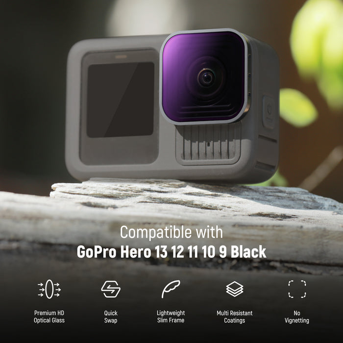 NEEWER FL-GP9 ND Filter Set is compatible with GoPro Hero 13 12 11 10 9 Black