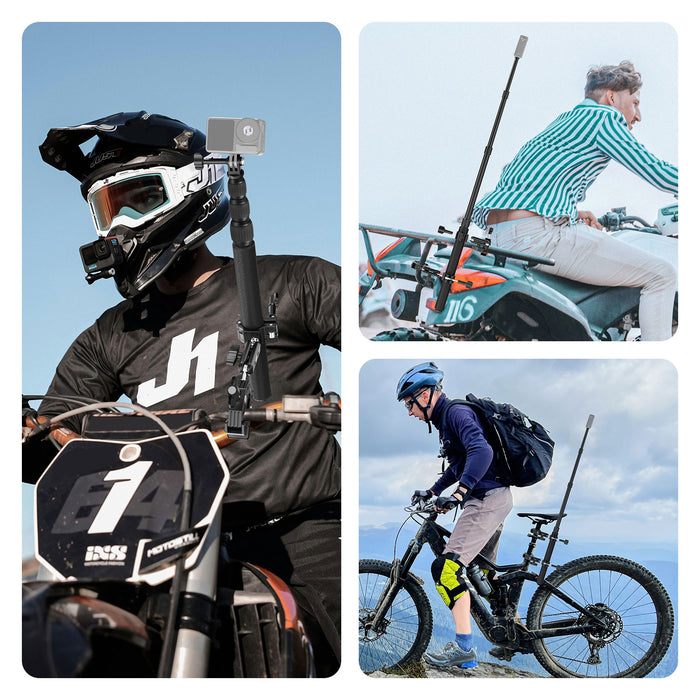 Scenarios for NEEWER GP-30 Motorcycle Camera Mount Kit