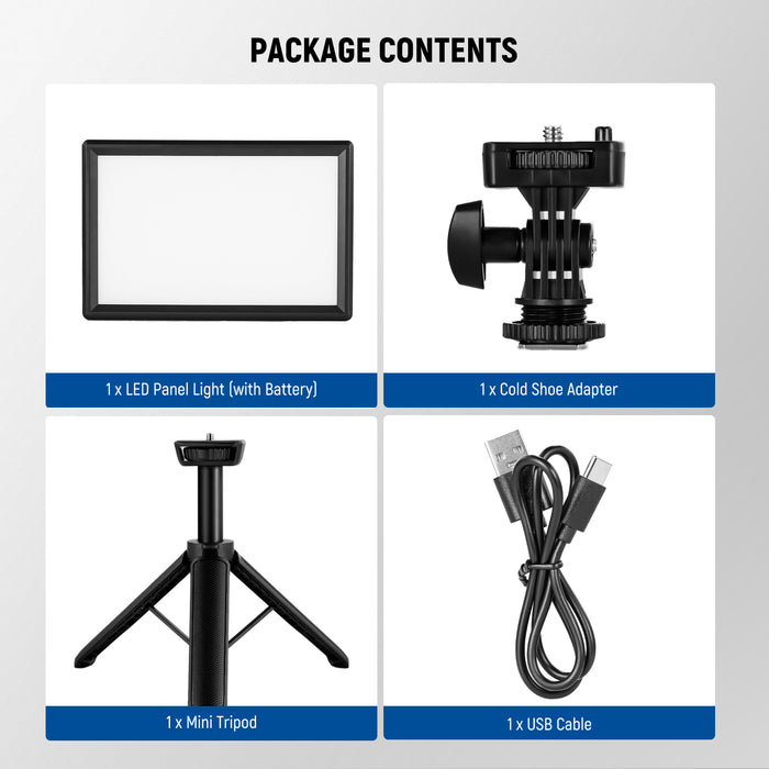 Package Contents of the NEEWER NL-116AI Bi-Color LED Video Panel Light
