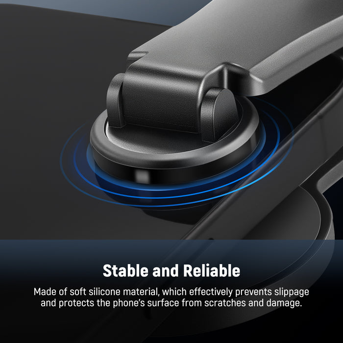 The clamp opening is made of soft silicone material