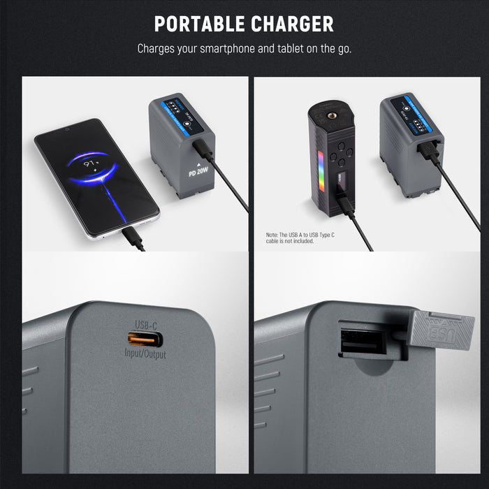 NEEWER TP-F970 Replacement For NP-F970 Battery 10500mAh