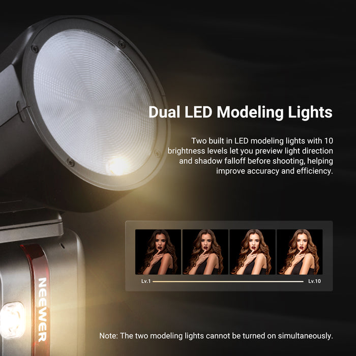 NEEWER Z2PRO 76Ws TTL Round Head Flash Speedlite