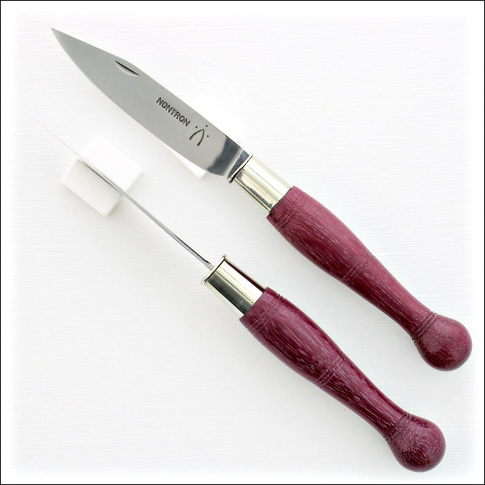 Nontron Pocket Knife No25 - Full Amaranth Ball Handle