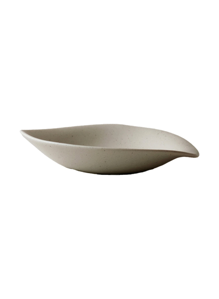 NR Ceramics Large Dessert Plate, soil beige