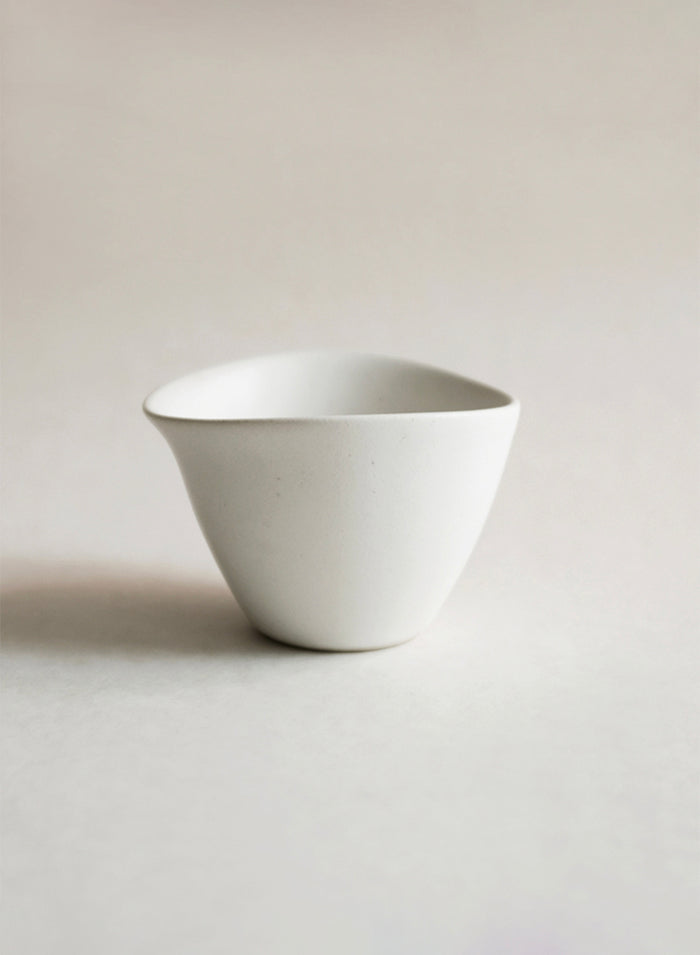 NR Ceramics Medium Tea Cup, stone white