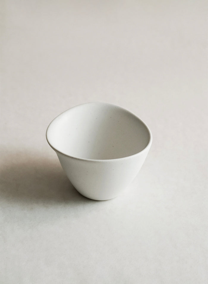 NR Ceramics Medium Tea Cup, stone white