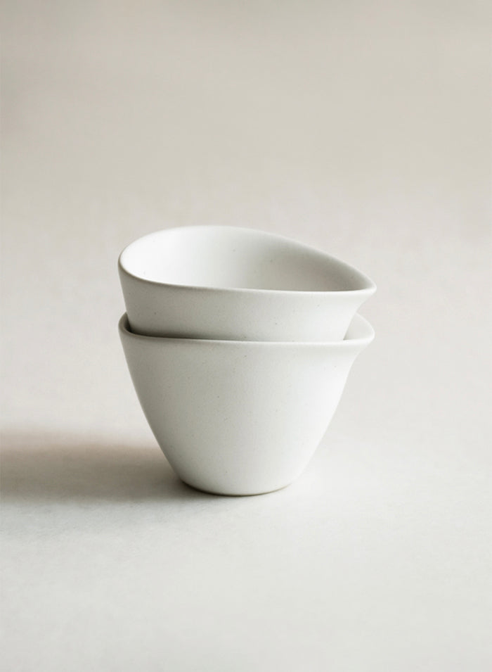 NR Ceramics Medium Tea Cup, stone white