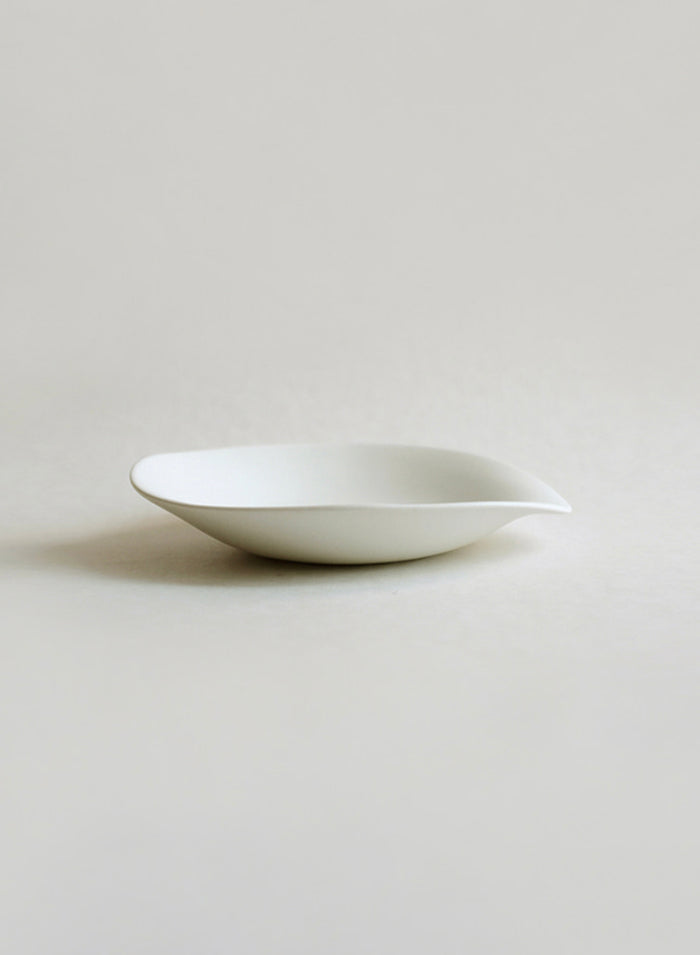 NR Ceramics Small Dessert Plate, stone white
