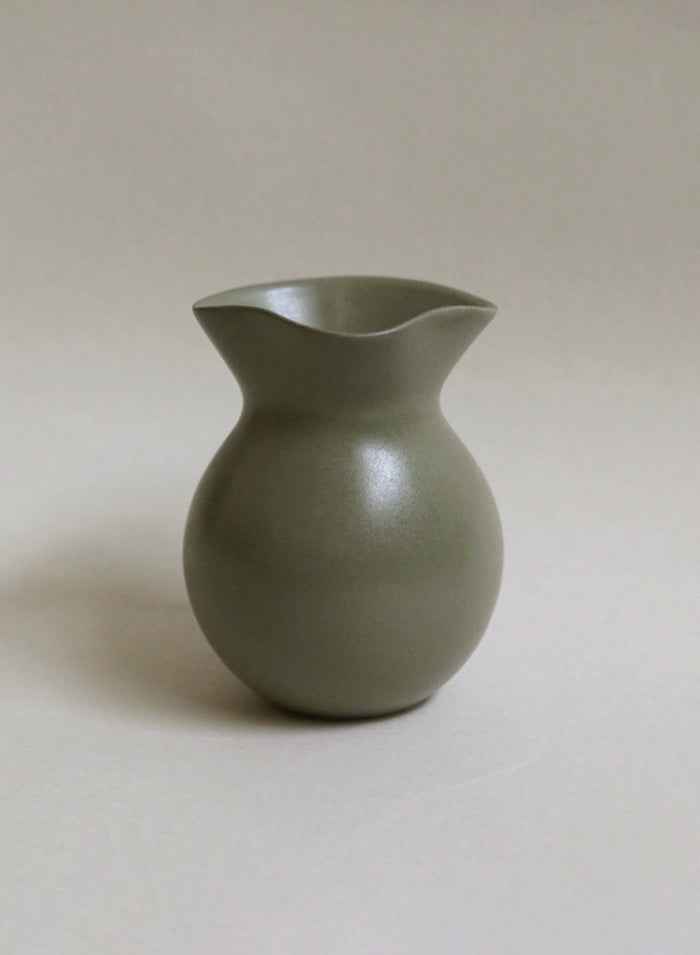 NR Ceramics U Vase, forest green