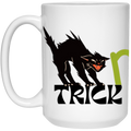 Orange and Black Halloween-15 oz Mug-Cup