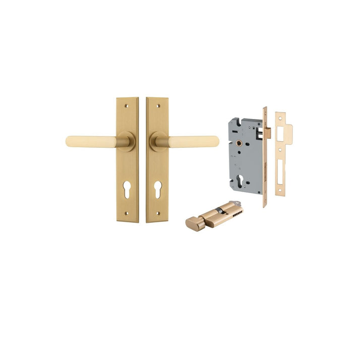 Brushed Brass / Key/Turn Entrance Kit (Lock & Key Cylinder Included)