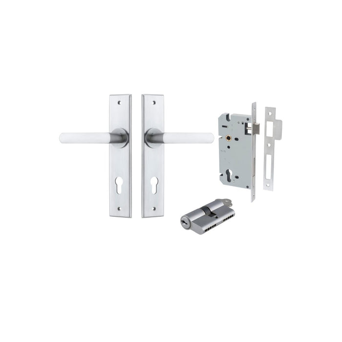 Brushed Chrome / Key/Key Entrance Kit (Lock & Key Cylinder Included)