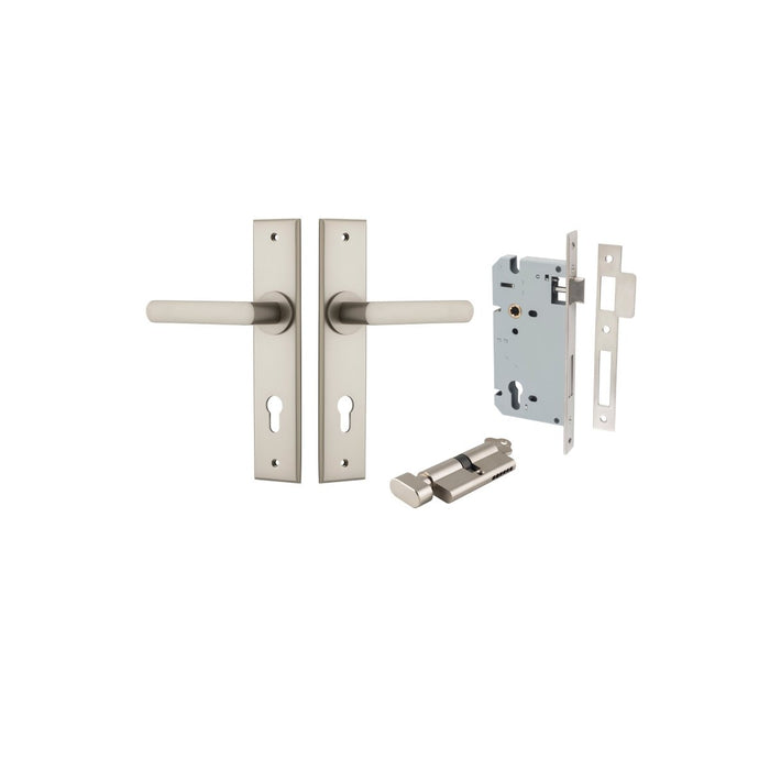 Satin Nickel / Key/Turn Entrance Kit (Lock & Key Cylinder Included)