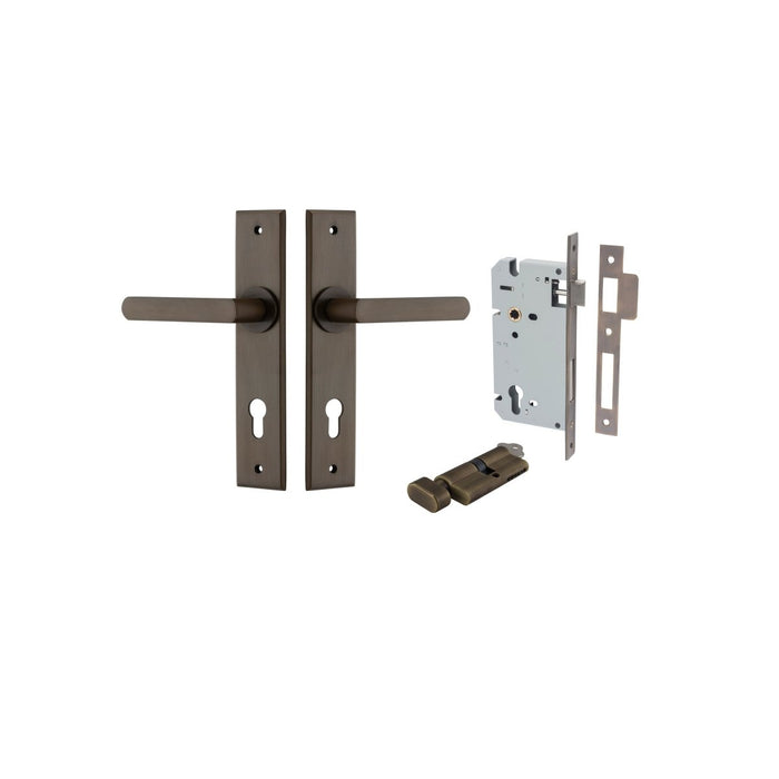 Signature Brass / Key/Turn Entrance Kit (Lock & Key Cylinder Included)
