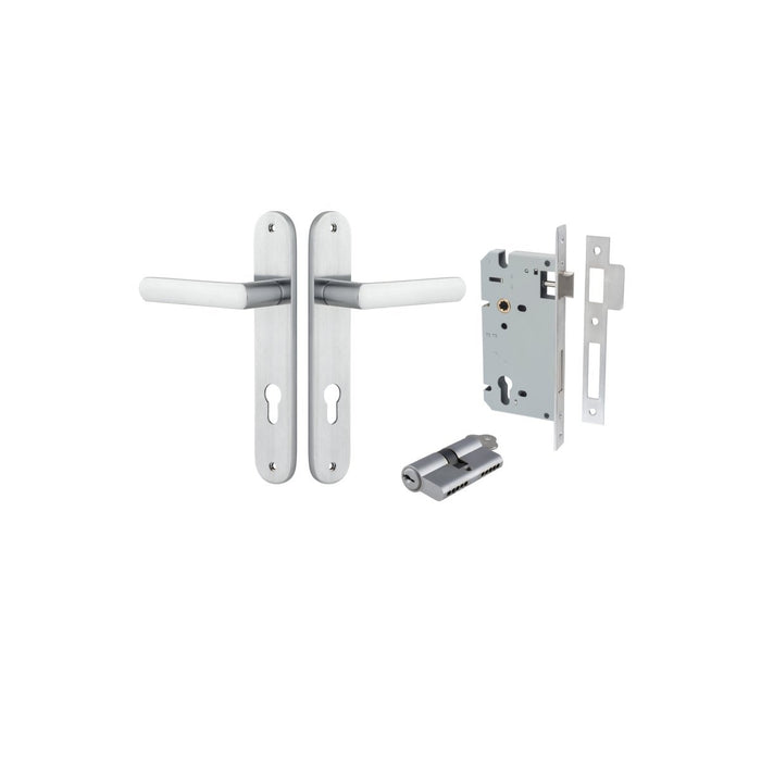 Brushed Chrome / Key/Key Entrance Kit (Lock & Key Cylinder Included)