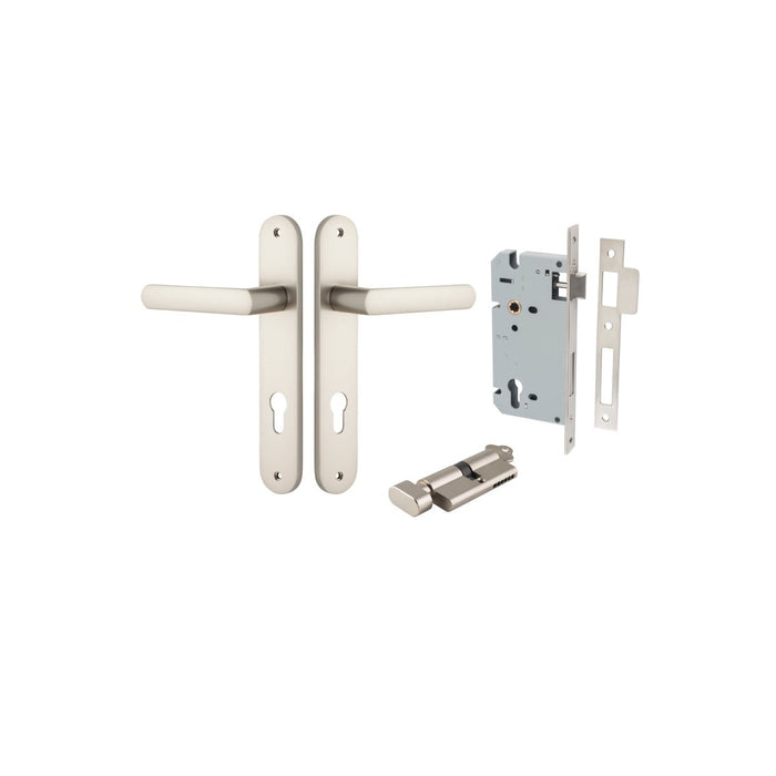 Satin Nickel / Key/Turn Entrance Kit (Lock & Key Cylinder Included)