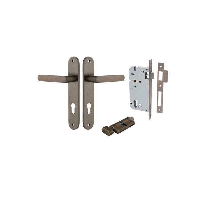 Signature Brass / Key/Turn Entrance Kit (Lock & Key Cylinder Included)