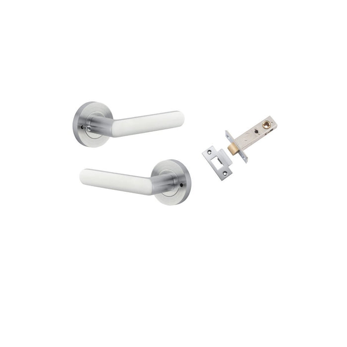 Brushed Chrome / Inbuilt Privacy Set (Latch Included)