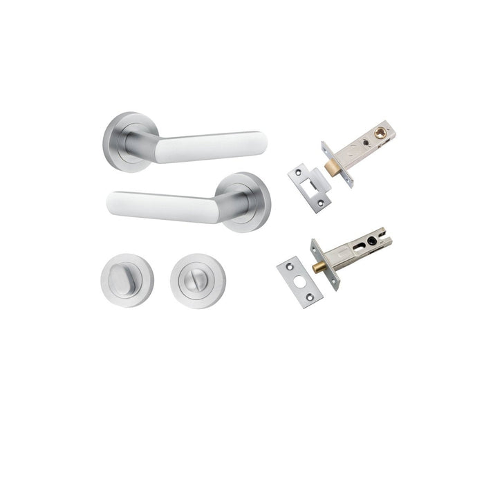 Brushed Chrome / Privacy Set (Latch & Bolt Included)