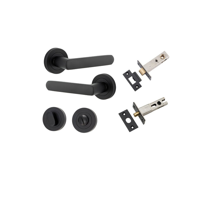 Matt Black / Privacy Set (Latch & Bolt Included)