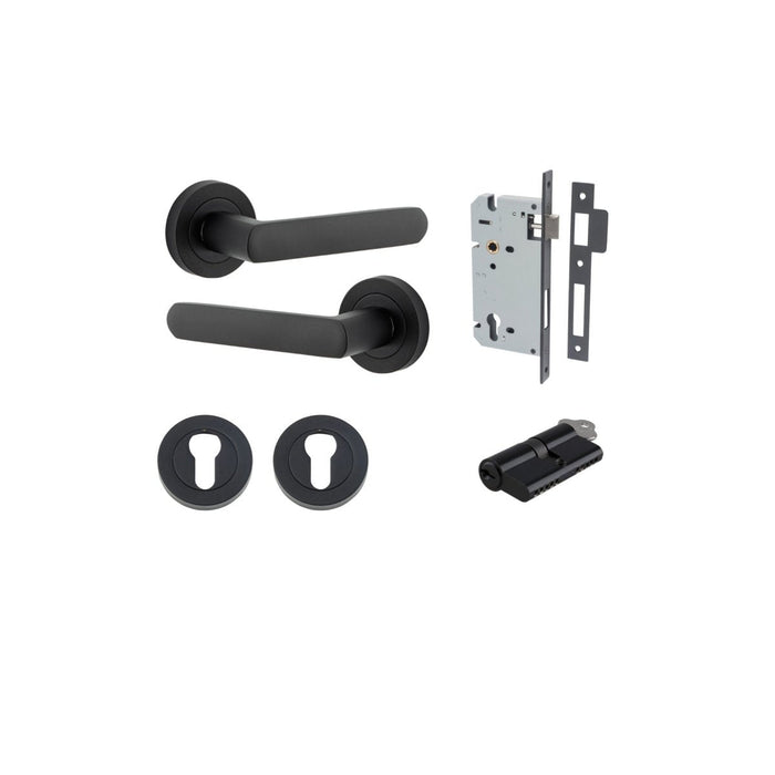 Matt Black / Key/Key Entrance Kit (Lock & Key Cylinder)