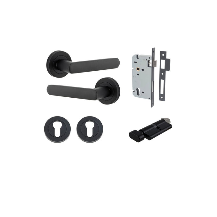 Matt Black / Key/Turn Entrance Kit (Lock & Key Cylinder)