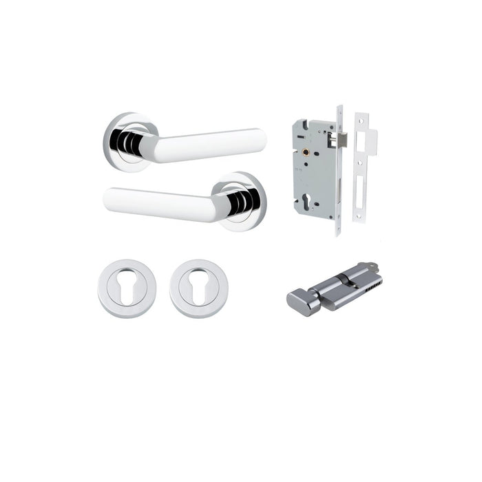 Polished Chrome / Key/Turn Entrance Kit (Lock & Key Cylinder)